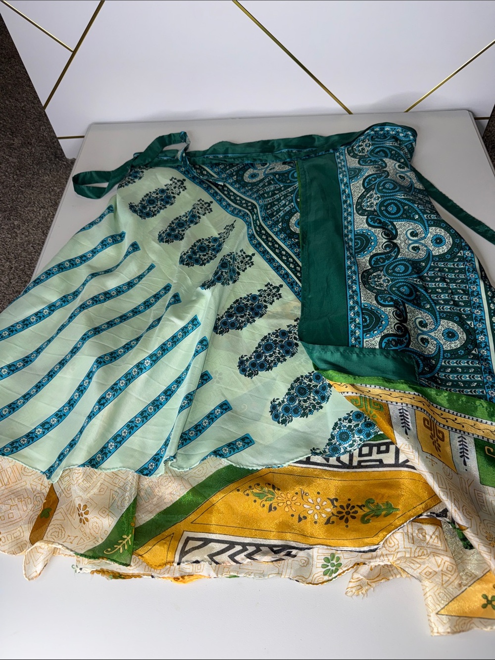 Handmade Vintage Wrap Skirt boho celestial